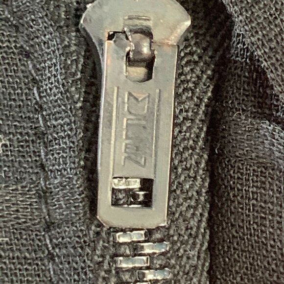 1950s Jerry Gilden Wiggle Dress Black Pleated Sleeveless Sz 4 Thin Linen Cotton? - Picture 12 of 16